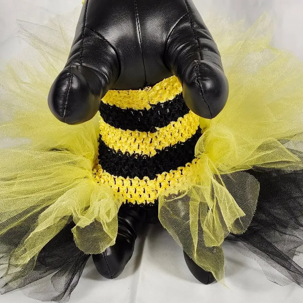 Handmade Bumblebee Pet Tutu Dress – Small Dog Costume NWT Yellow/Black